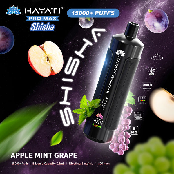Hayati Pro Max Shisha 15000+ Puff Vape