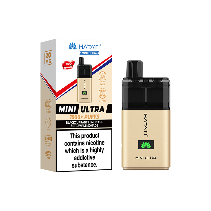 Hayati Mini Ultra 1500+ Puffs  Compliant Post June 1st