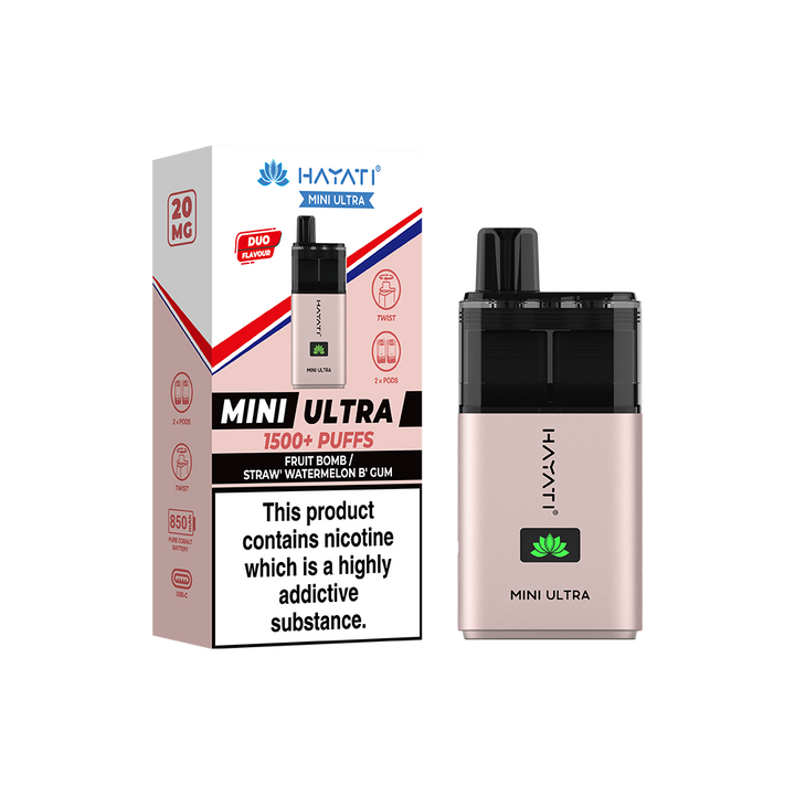 Hayati Mini Ultra 1500+ Puffs  Compliant Post June 1st