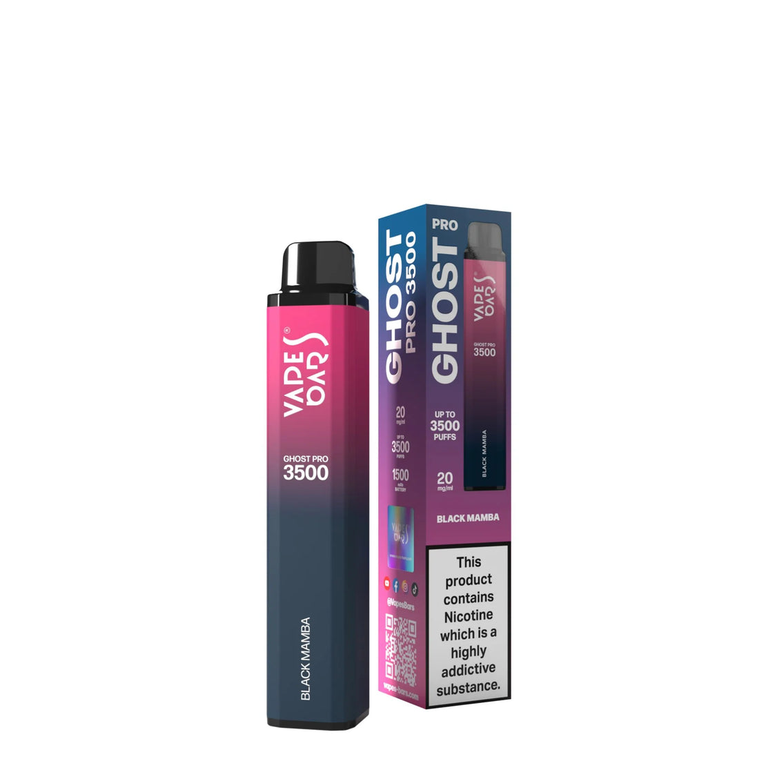 Vapes Bars Ghost Pro 3500 Puffs 20MG UAE