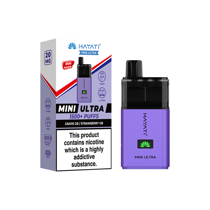 Hayati Mini Ultra 1500+ Puffs  Compliant Post June 1st