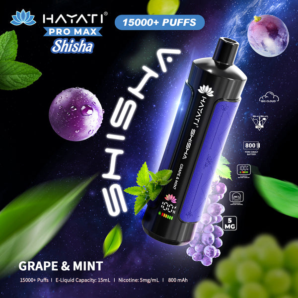 Hayati Pro Max Shisha 15000+ Puff Vape