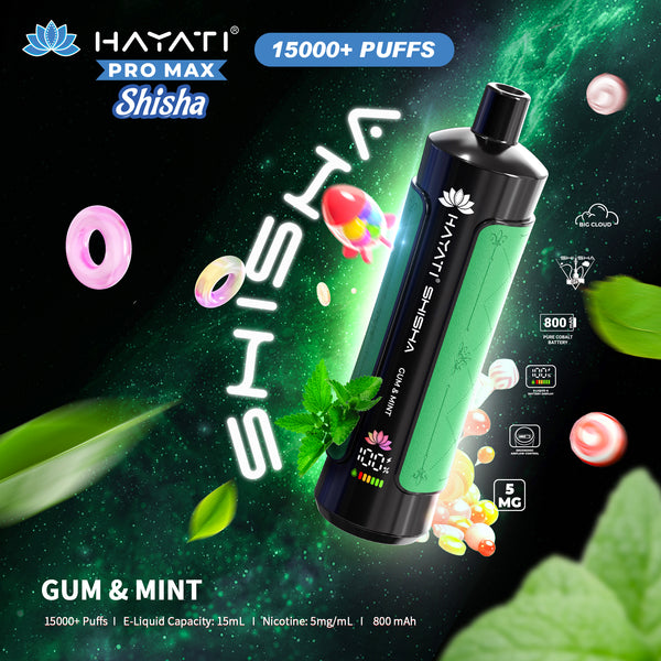 Hayati Pro Max Shisha 15000+ Puff Vape