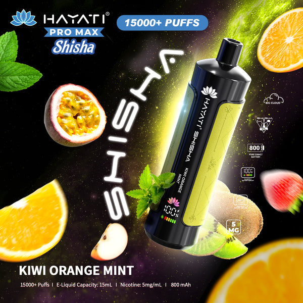 Hayati Pro Max Shisha 15000+ Puff Vape