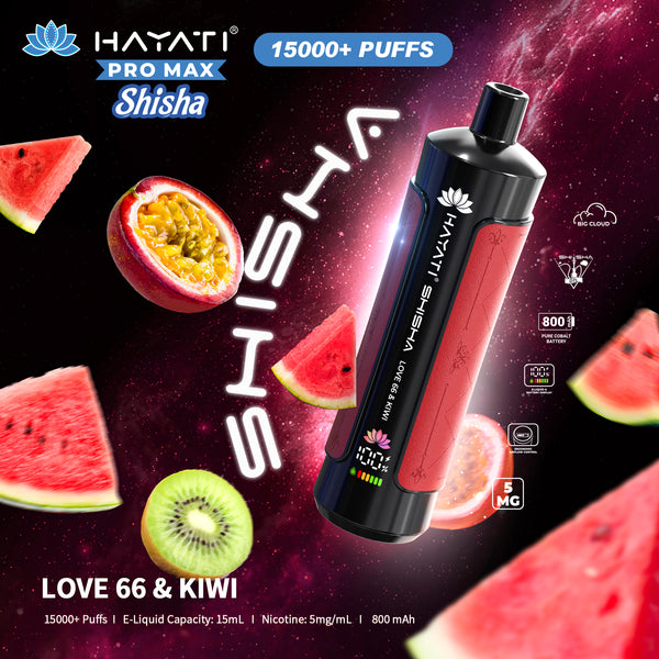 Hayati Pro Max Shisha 15000+ Puff Vape