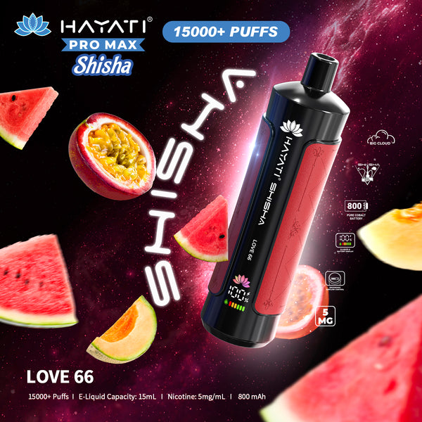 Hayati Pro Max Shisha 15000+ Puff Vape