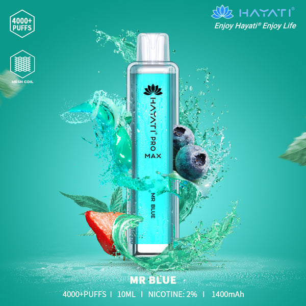 Hayati Pro Max Disposable 4000+ puffs 0MG