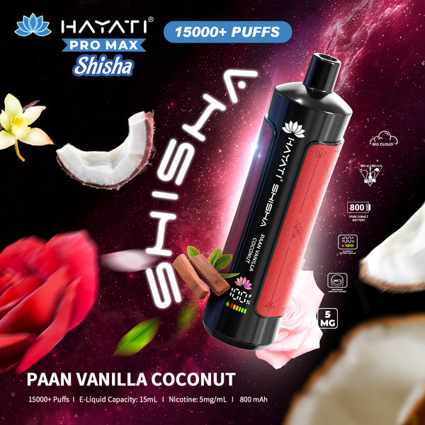 Hayati Pro Max Shisha 15000+ Puff Vape