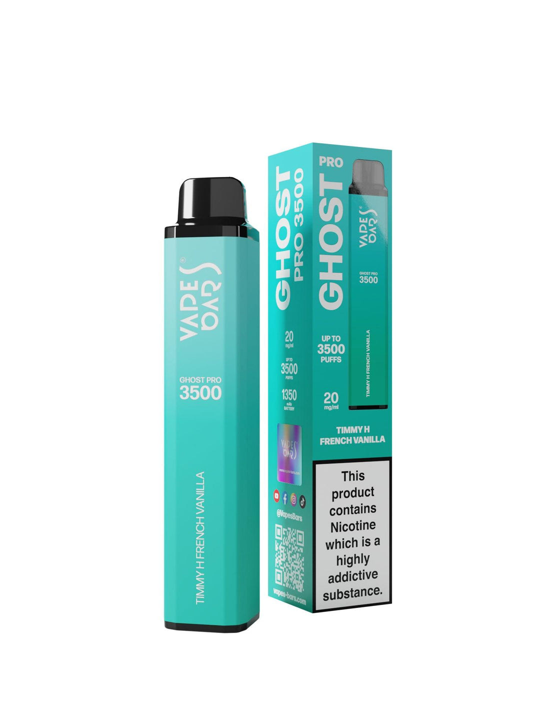 Vapes Bars Ghost Pro 3500 Puffs 20MG UAE